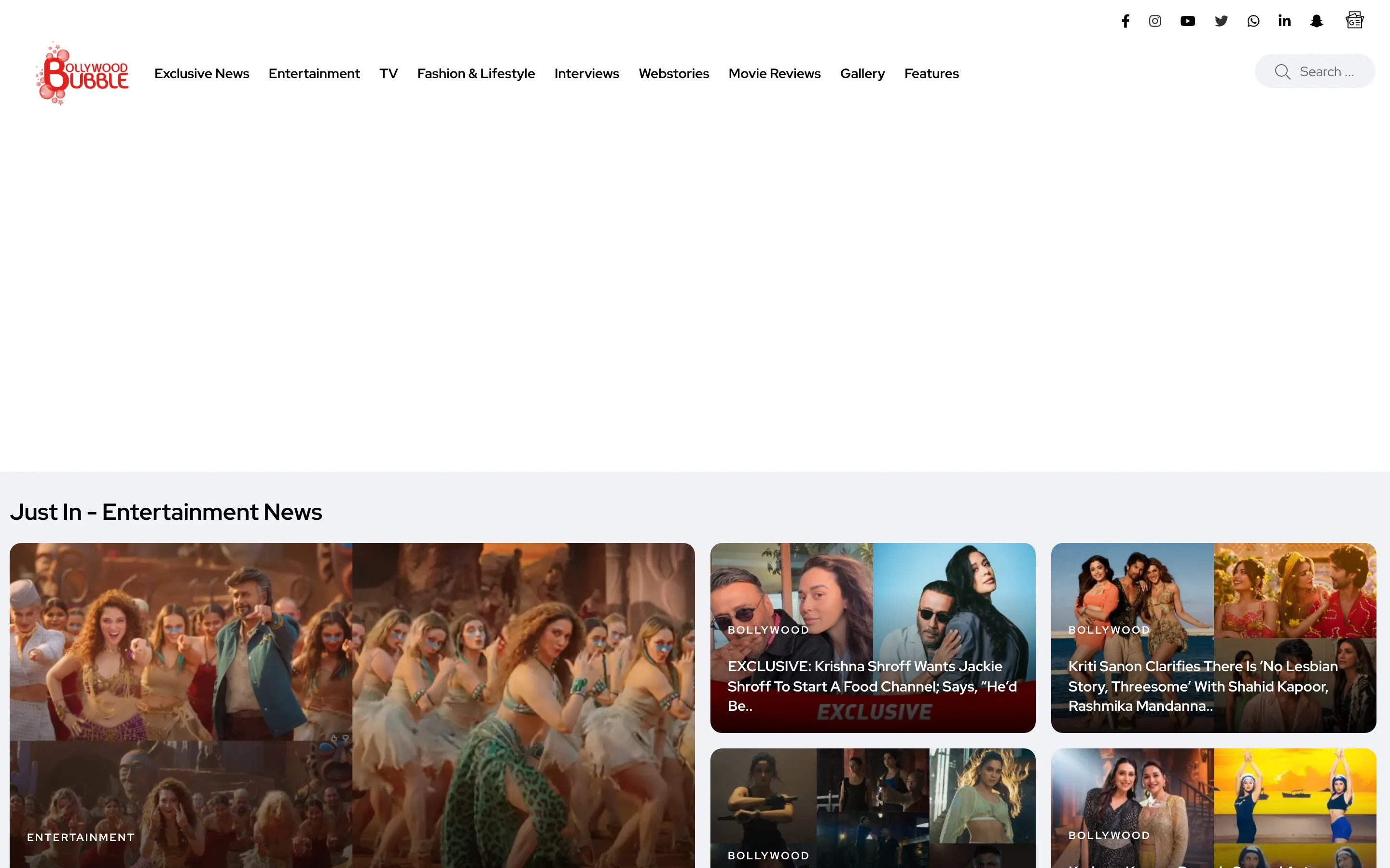 Bollywood Bubble website